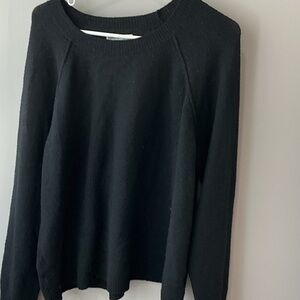 Sonoma Women's Black Crew Neck Sweater